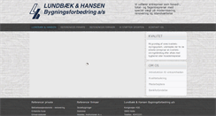 Desktop Screenshot of lundbaekhansen.dk