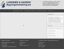 Tablet Screenshot of lundbaekhansen.dk